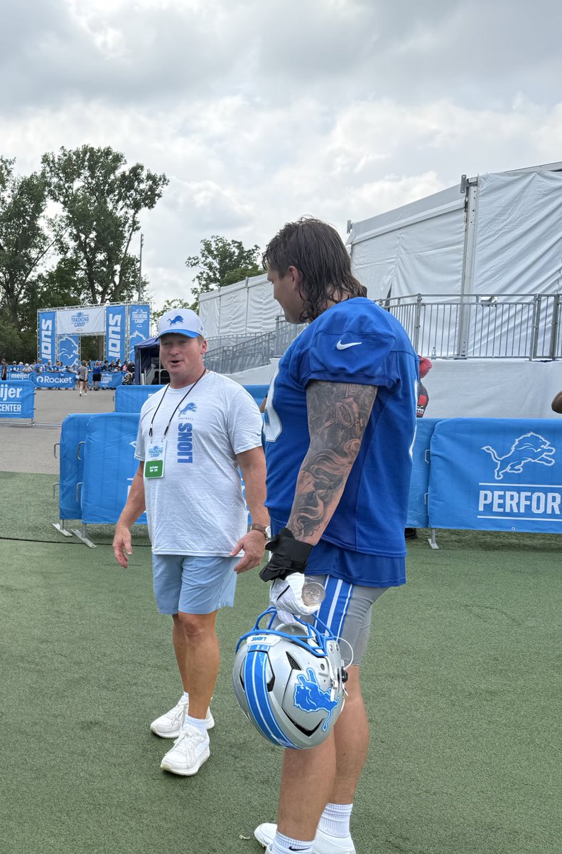Jeremy Otto (@jeremyottopxp) on Twitter photo Jon Gruden at practice today..here is chatting with Rookie OL <a href="/tateratledge22/">Tate Ratledge</a>. Gruden says he is interested in getting back into coaching Jon Gruden at practice today..here is chatting with Rookie OL <a href="/tateratledge22/">Tate Ratledge</a>. Gruden says he is interested in getting back into coaching