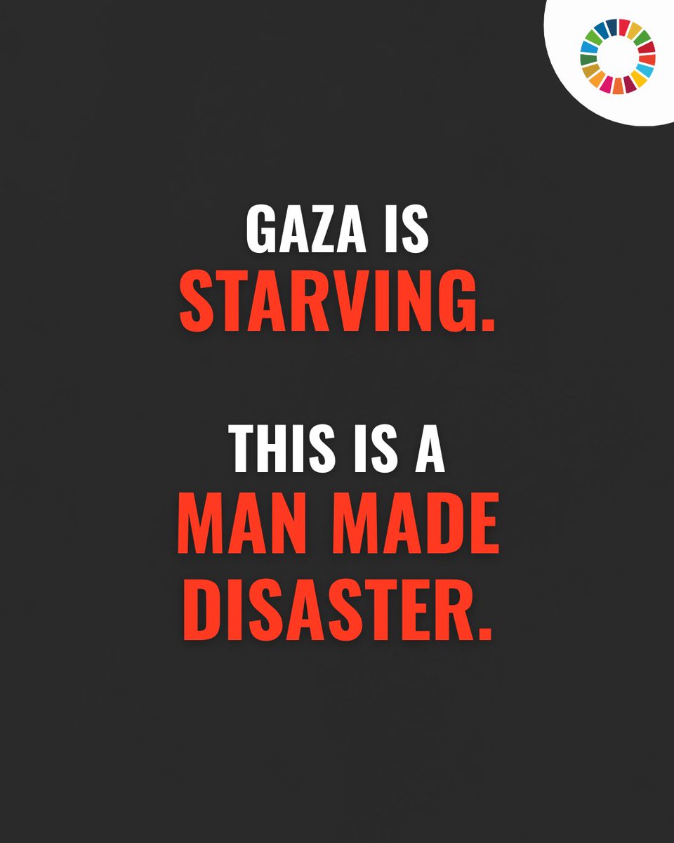 Gaza has reached a Level 5 famine, the most severe classification on the global food insecurity scale. It doesn’t just mean hunger. It means people are dying of starvation.

But this famine isn’t caused by drought, flooding, or any natural disaster.
It is a man-made crisis,