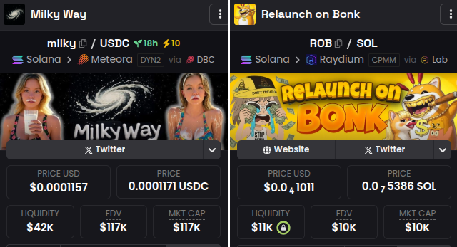 valconitivo's tweet image. Currently pushing these 2. Go check them out!

Milky Way $MILKY
8E4hsdLbbzC1hWGnpS1GKZtDJG29DdEM1TZvGkzHjups

Relaunch on Bonk $ROB
6rX8L6Qv8tdB3cKs4YAqvo4qzeJnGAyFPiJriCEAbonk