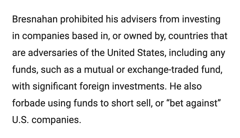 bryan metzger (@metzgov) on Twitter photo Rep. Rob Bresnahan (R-PA) told <a href="/washexaminer/">Washington Examiner</a> that setting up a blind trust has been "excruciating" and he may not after all.
He will apparently continue trading, though w/ new criteria for financial advisors who've worked for the 34-year-old congressman for "about two decades." Rep. Rob Bresnahan (R-PA) told <a href="/washexaminer/">Washington Examiner</a> that setting up a blind trust has been "excruciating" and he may not after all.
He will apparently continue trading, though w/ new criteria for financial advisors who've worked for the 34-year-old congressman for "about two decades."