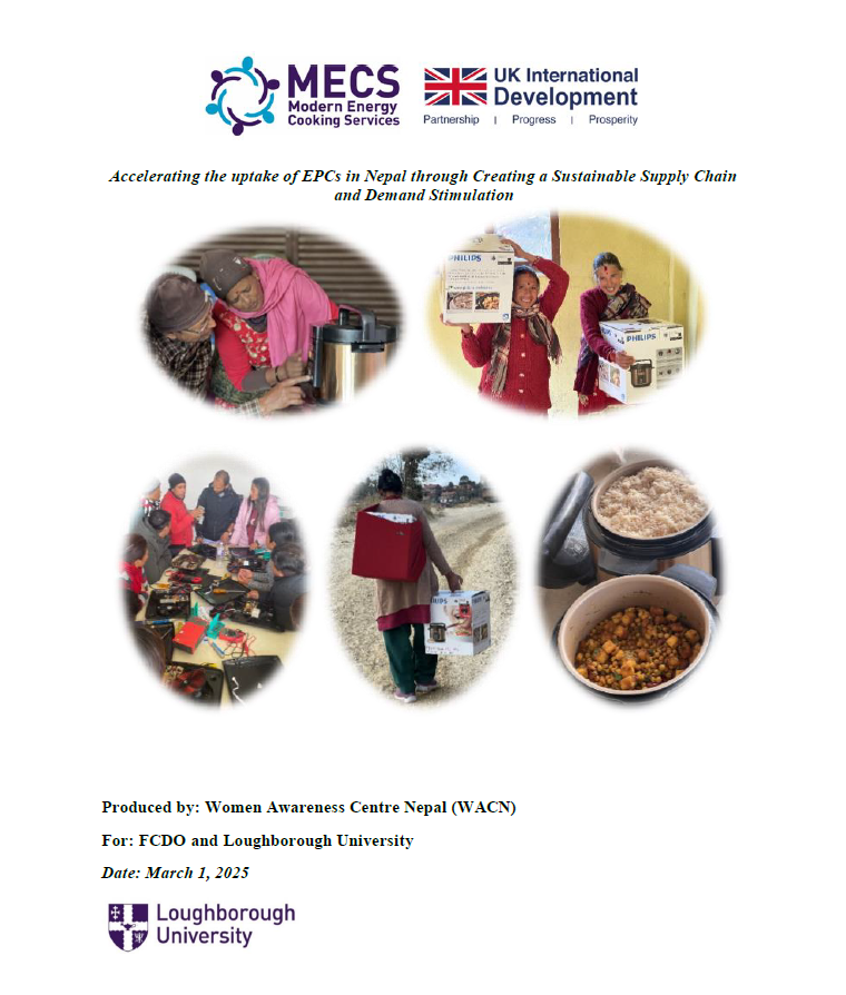 Report by 'Women Awareness Center Nepal' emphasizes factors greatly accelerating EPC adoption:

🔸Financial Incentives
🔸Innovative Financing Models
🔸Consumer Awareness Campaigns
🔸Robust Technical Support
🔸Reliable After-sales Service

mecs.org.uk/wp-content/upl…
#EPC #eCooking