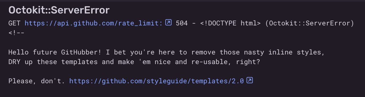 FanaHOVA's tweet image. Are you ok @github? No idea what this means.
