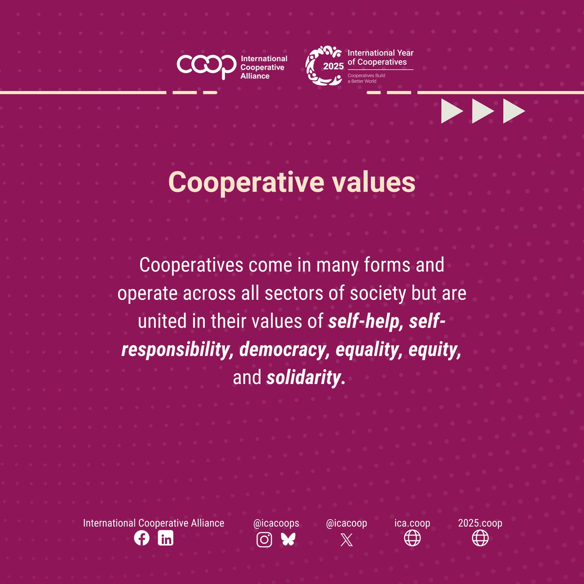 icacoop's tweet photo. What are the cooperative values?
#CooperativeValues https://t.co/22284WqfI1