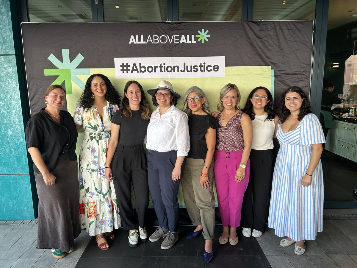 Guttmacher's tweet image. As the #EACH Act was reintroduced in Congress last week, our president and CEO Destiny Lopez joined @allaboveall and other advocates fighting for reproductive freedom to share why the bill is more critical than ever.⬇️