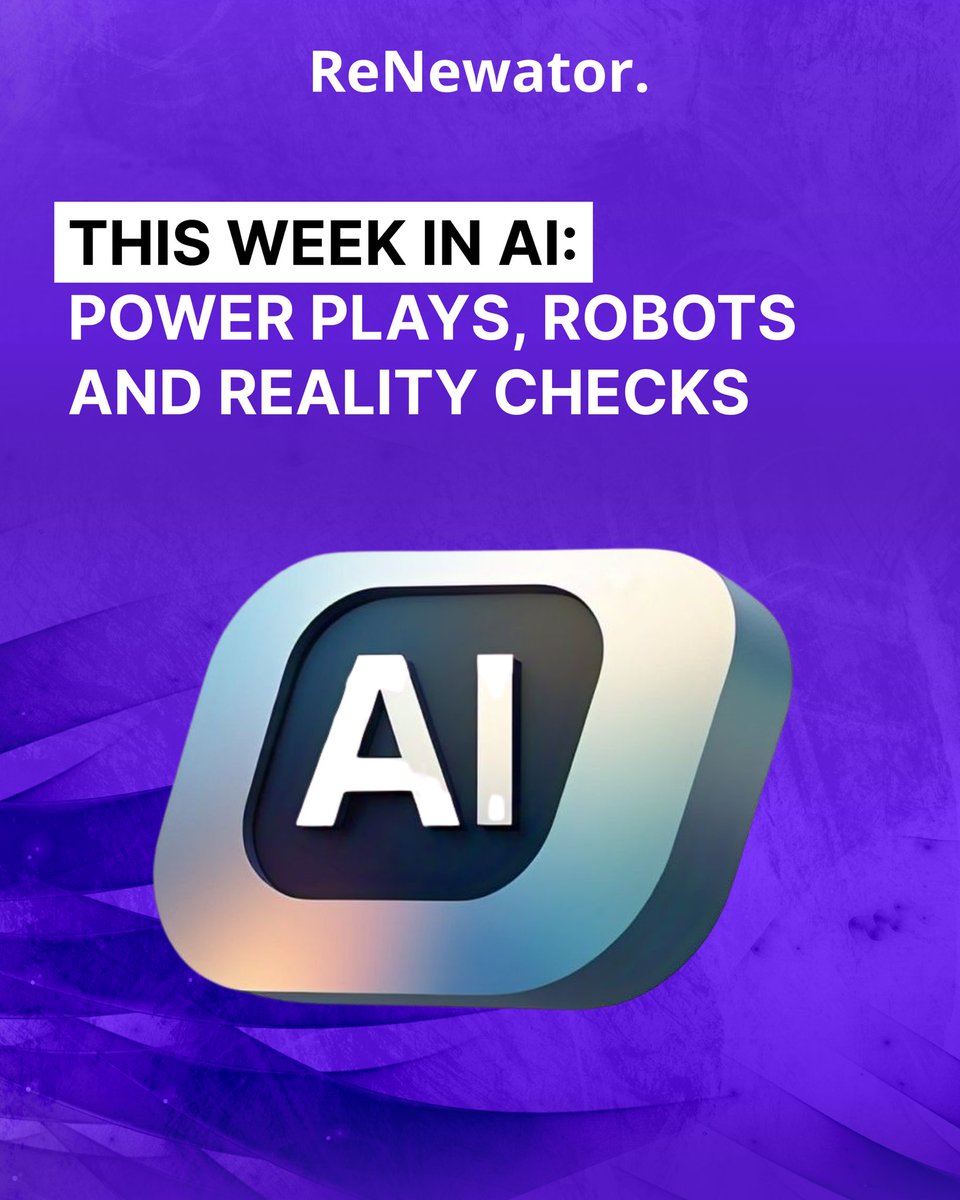 ReNewatorcom's tweet image. 🧠 This Week in AI:
— US unveils pro-AI plan
— Musk bets $30T on robots
— White-collar jobs under threat
— AI’s water + power problem
— $300B+ in funding — impact still unclear
The future won’t wait.
#AInews #Renewator #FutureOfWork #AIstrategy #Automation