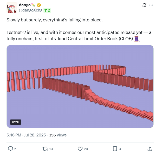 The <a href="/dangoXchg/">dango🍡</a> Testnet-2 is live

Guide soon