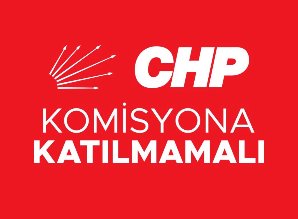 Ekrem İmamoğlu ve diğer belediye başkanları haksız ve hukuksuz tutuklu iken, Terörsüz Türkiye komisyonunda CHP asla yer almamalı..‼️

CHP’ye düşman, PKK ile dost bir komisyona ve zihniyete hayır. 

 Özgür Özel <a href="/eczozgurozel/">Özgür Özel</a> <a href="/herkesicinCHP/">CHP 🇹🇷</a> halka kulak ver‼️

 #CHPKomisyonaKatılma
