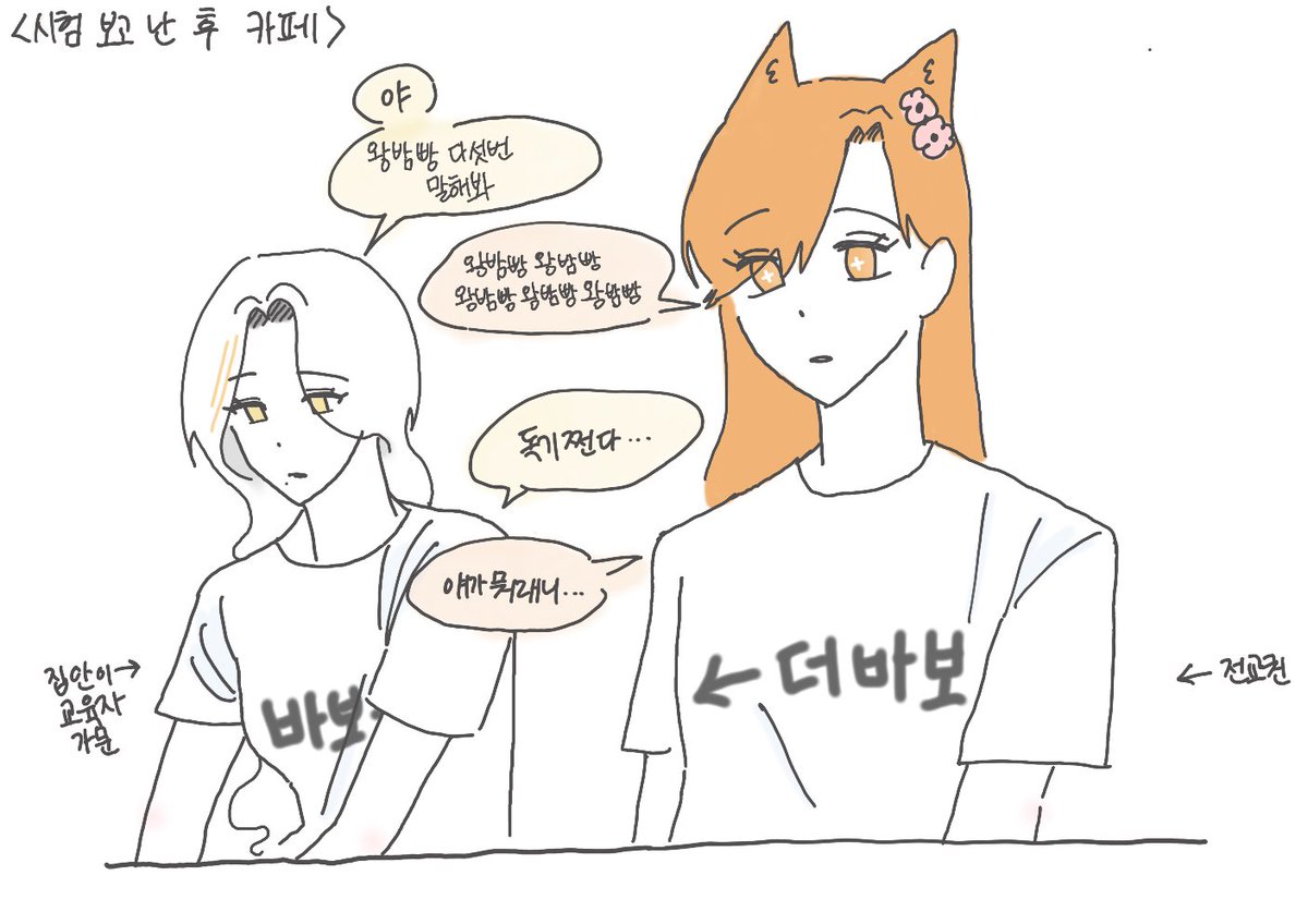 OovovOoOvO's tweet image. 너무 웃김 걍
지켜보는 주변: 잘해야되는건우리야히바새히드라