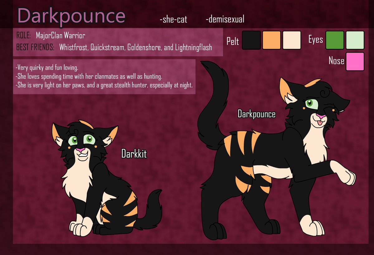 DawnMistCat's tweet image. Reference sheet commission for @cedarshadow !