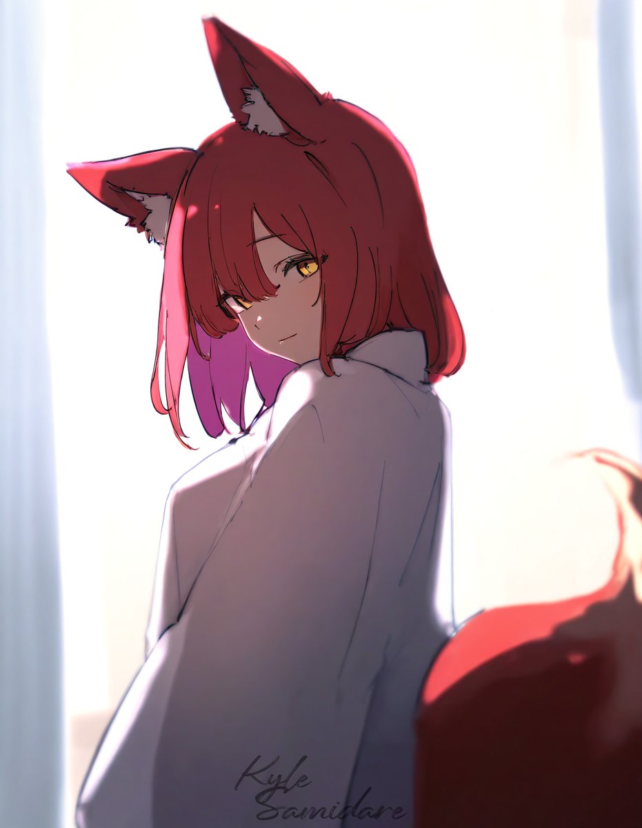 KyleSamidare's tweet image. 狐珀「おはようございます」