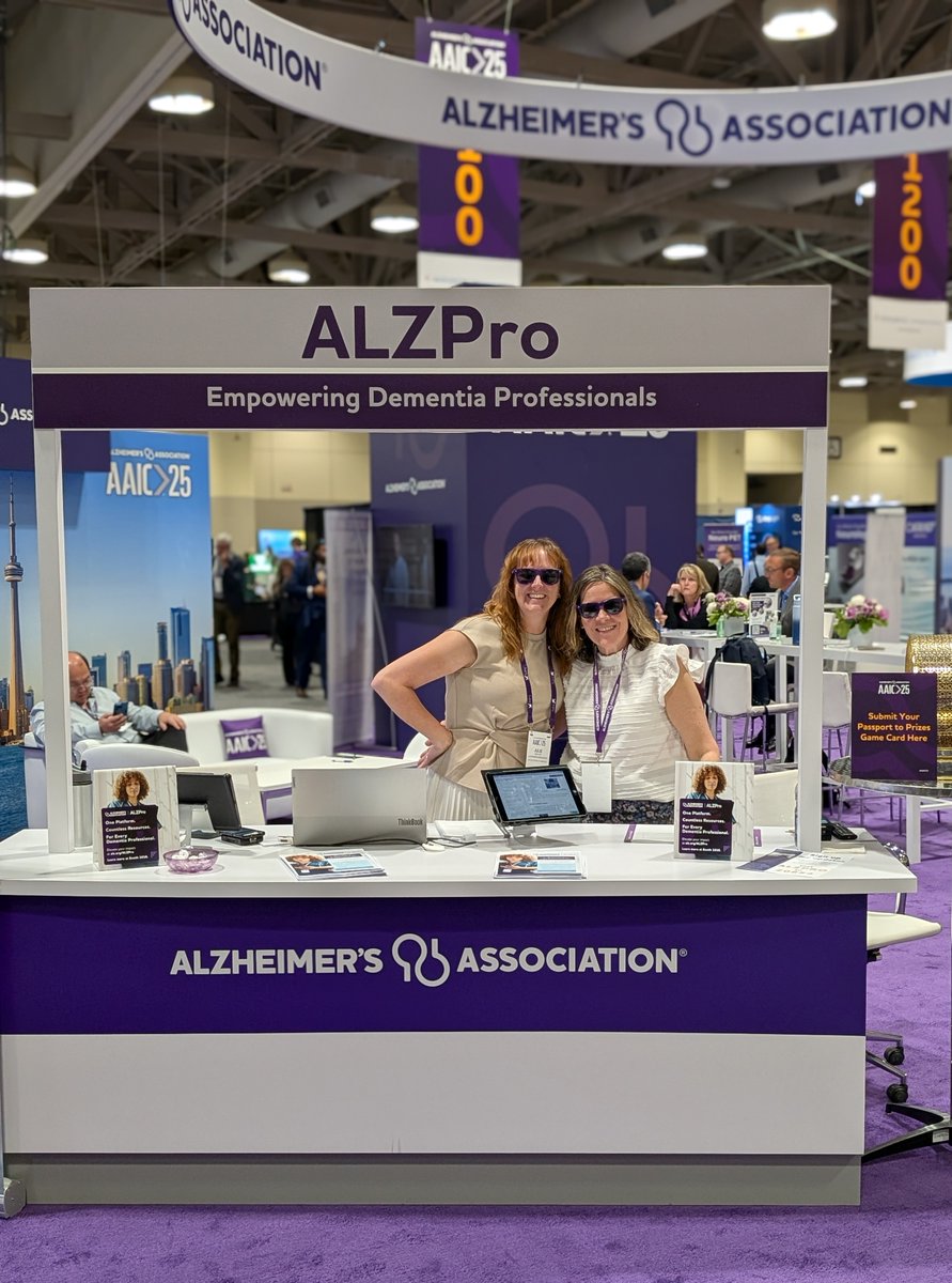 #AAIC25 attendees: Want more info on ALZPro? Visit our team at Booth 1010 in the Exhibit Hall to discover how this new professional hub offers essential resources, and follow @alz_pro for future updates.