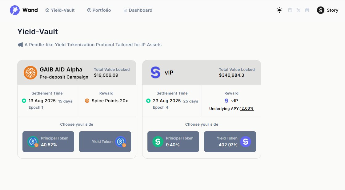 DraganD98's tweet image. Epoch 4 on @WandProtocol is live, and it’s basically a DeFi sushi conveyor belt -just grab the plate you want and keep it moving. 🍣⚙️
Quick playbook
1️⃣ Head to story.wandfi.io
2️⃣ Park your $VIP → receive $yVIP (think receipt token with gym membership vibes) 🏋️♂️
✍️P/s:…