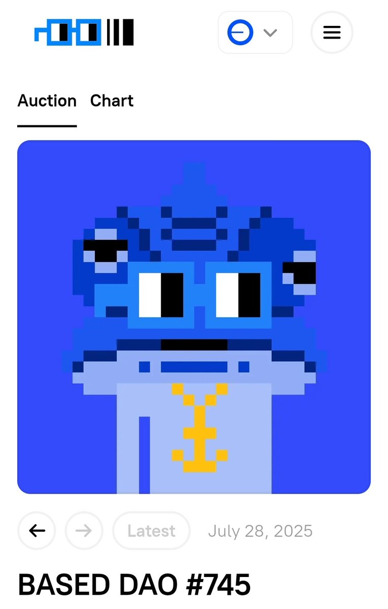 basednouns's tweet image. Welcome going out to all new members who have been joining the DAO! 🔵
Please DM if you would like to be added to the group chat here.🔵
nouns.build/dao/base/0x10a…