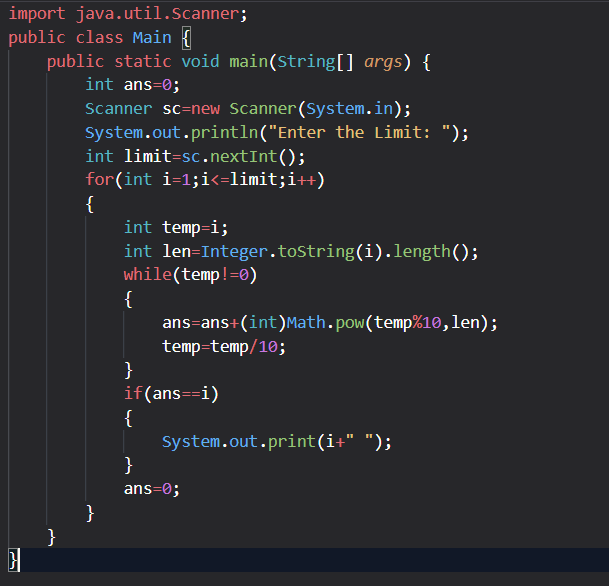 LearnWithAnkit's tweet image. #100DaysOfCode #CodingJourney #dream #letsconnect       
Control Flow Question:-

Write a program to print all Armstrong numbers between 1 to n where n is the input given by the user.
Input:
n= 1000
Output:
1, 2, 3, 4, 5, 6, 7, 8, 9, 370, 371, 407