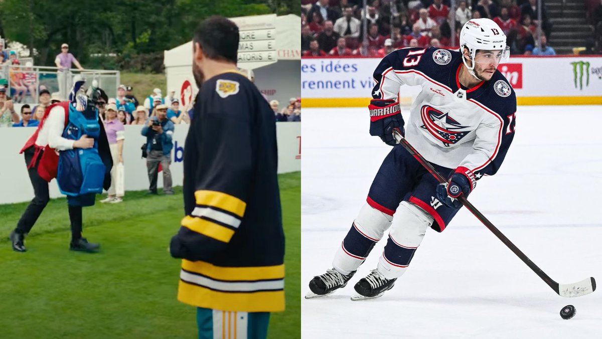 HABSETLNH's tweet image. Adam Sandler a rendu un hommage inattendu à Johnny Gaudreau dans Happy Gilmore 2 #LNH #CBJ dlvr.it/TM8y8n