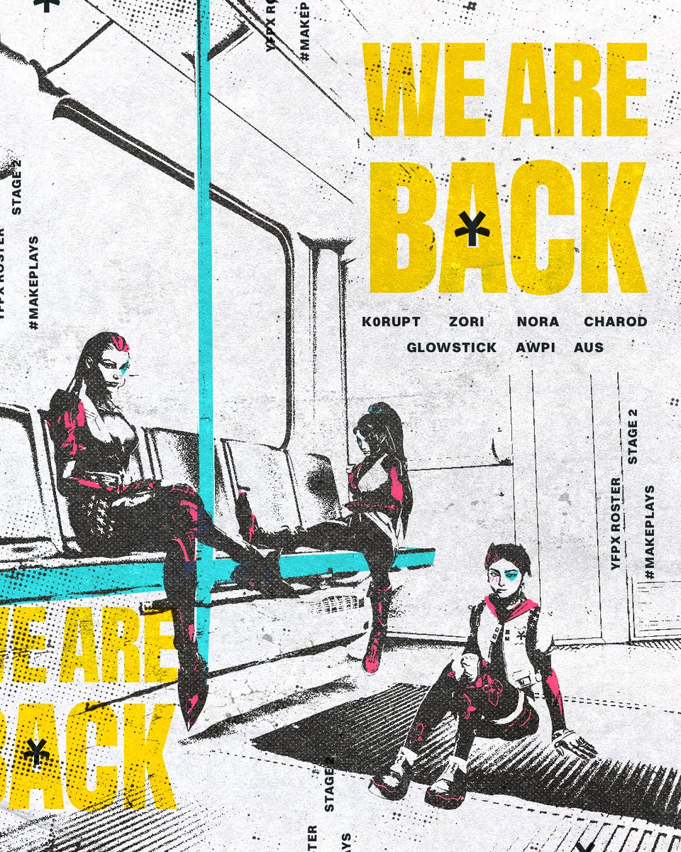 We are back! ✨

Introducing our official 2025 YFP X Game Changers Roster.

💛<a href="/k0rupt_val/">wyli℮</a>
💛<a href="/zorientalval/">zori</a>
💛<a href="/scaryshark32/">scaryshark32🦈</a>
💛@cookieoreoyummy
💛<a href="/glowstickval/">glowstick</a>
💛<a href="/9awpi/">a.</a>
💛<a href="/milkteaboards/">austin</a>

📋<a href="/El_b3llo/">Bello 🇲🇽</a>
📋<a href="/Wruckles1/">Derek</a>

#makePLAYS l #VCTGameChangersNA