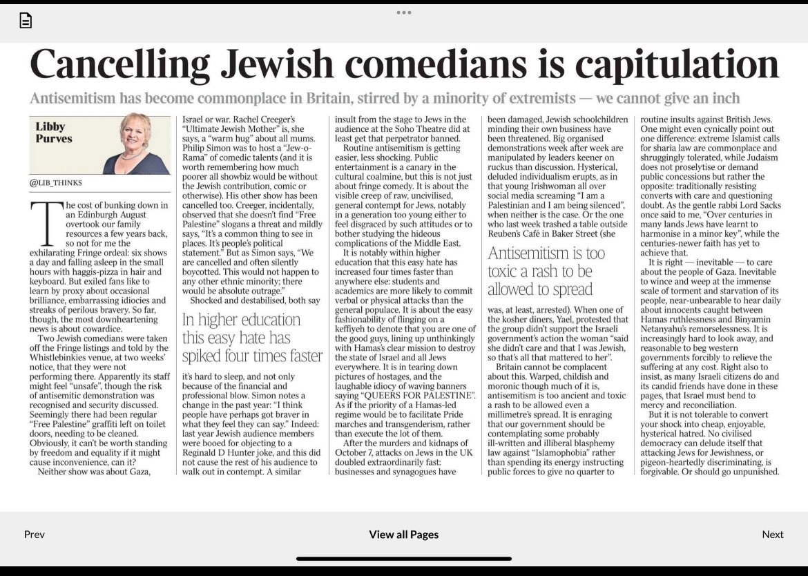 Thank you THANK YOU to <a href="/lib_thinks/">Libby Purves</a> 
Where are the rest of you?