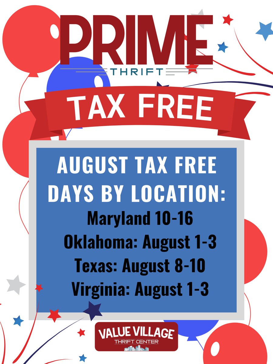 If you aren't in the state and are nearby, check out the Tax Free dates.  We have Back To School clothes, holiday decor, winter clothes and more!