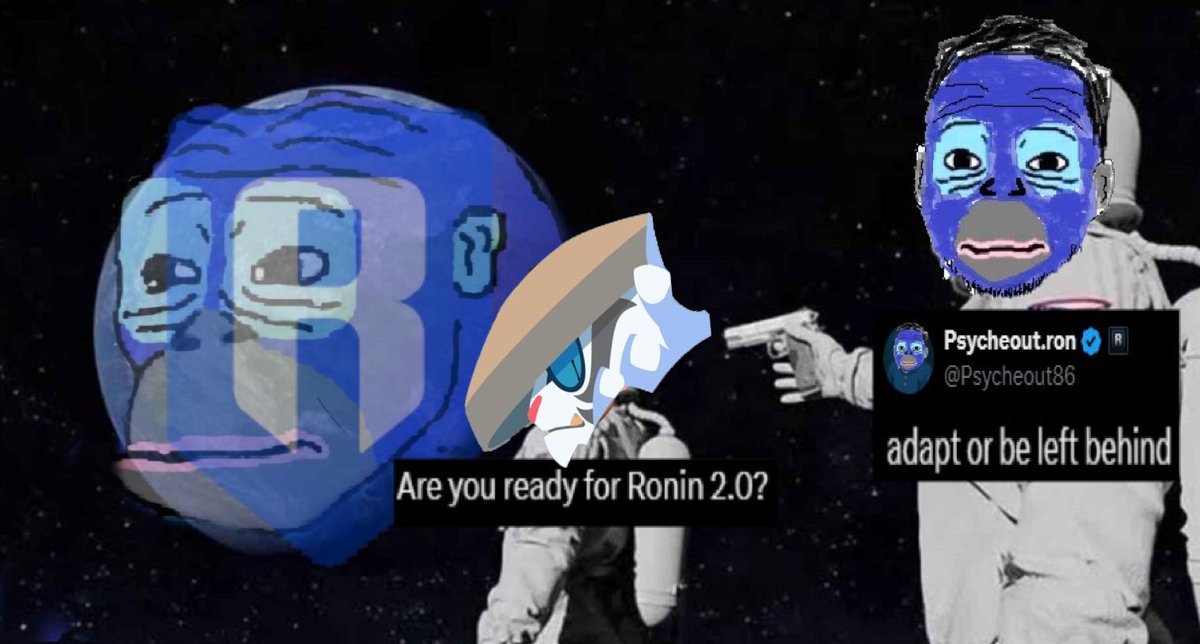 RonkeOnRon's tweet image. HELLO @Ronin_Network 

STOP FORCING THAT RANDOM CAT

@Jihoz_Axie LISTEN TO @Psycheout86 

ADAPT OR BE LEFT BEHIND