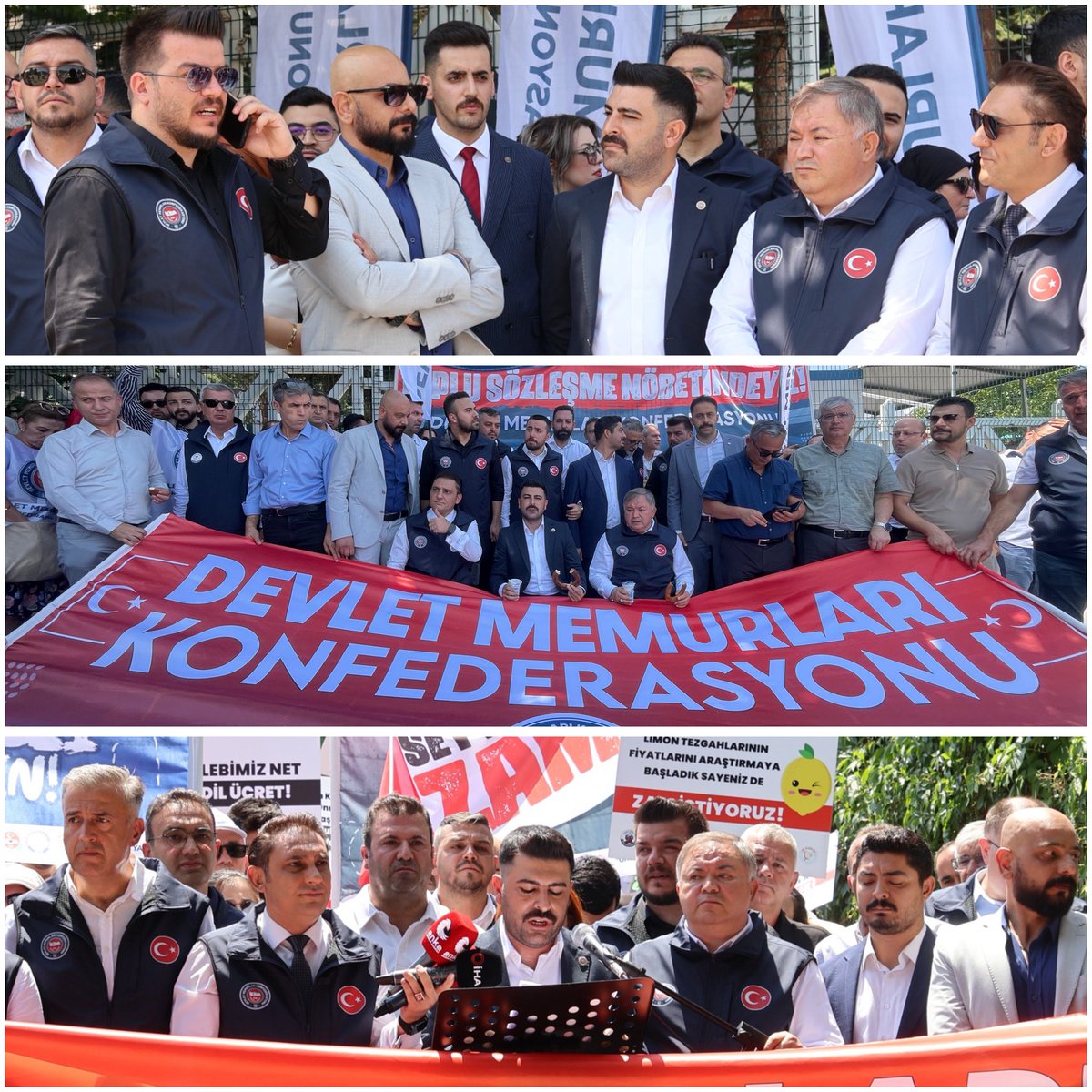 Çalışma ve Sosyal Güvenlik Bakanlığı Önündeydik!

Memurlarımızın sesi olmak, haklarımızı savunmak için yine meydanlardaydık.
Toplu Sözleşme görüşmelerinin başladığı bu kritik süreçte, Genel Başkanımızın öncülüğünde taleplerimizi ve sahadaki gerçekleri kararlılıkla dile getirdik.