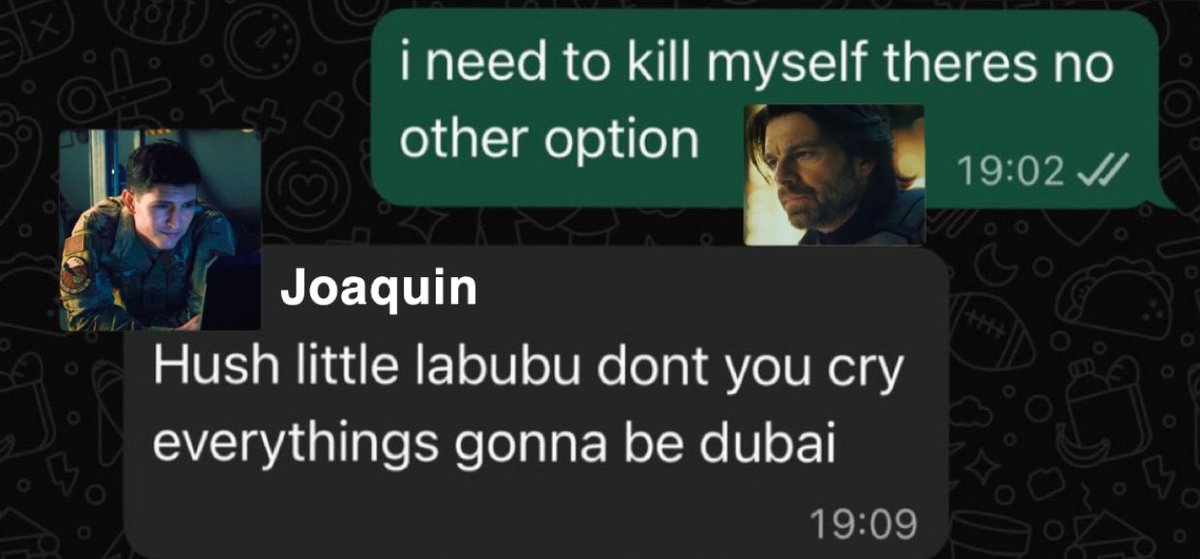 wintercce's tweet photo. Bucky texting Joaquin after the #sambucky fight https://t.co/CFBtLlQVGj