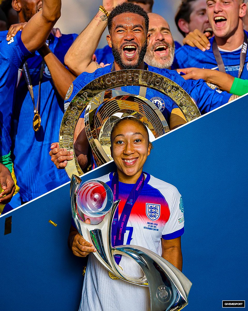 GiveMeSport's tweet image. Lauren and Reece are bringing the silverware back to the James family this July 🏆🏆