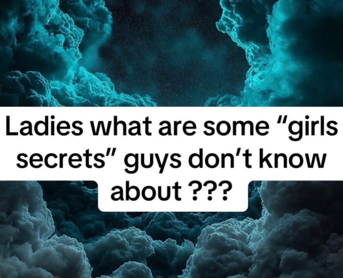 Ladies, spill some of those *"girl secrets"* that men have no clue about…

The responses? Absolutely *wild* 😳😫
Thread 🧵