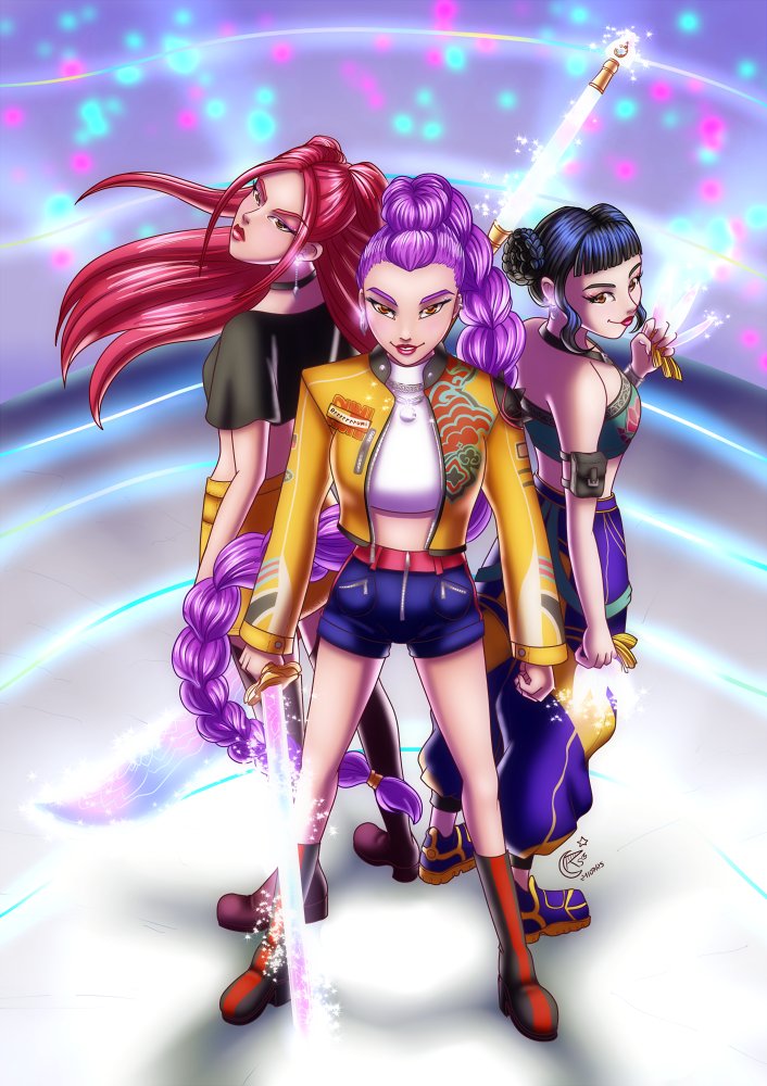 When your 9-year-old nephew asks you to draw a thing that you enjoy, you deliver! ✨
#kpopdemonhunters #fanart #HUNTRIX #art