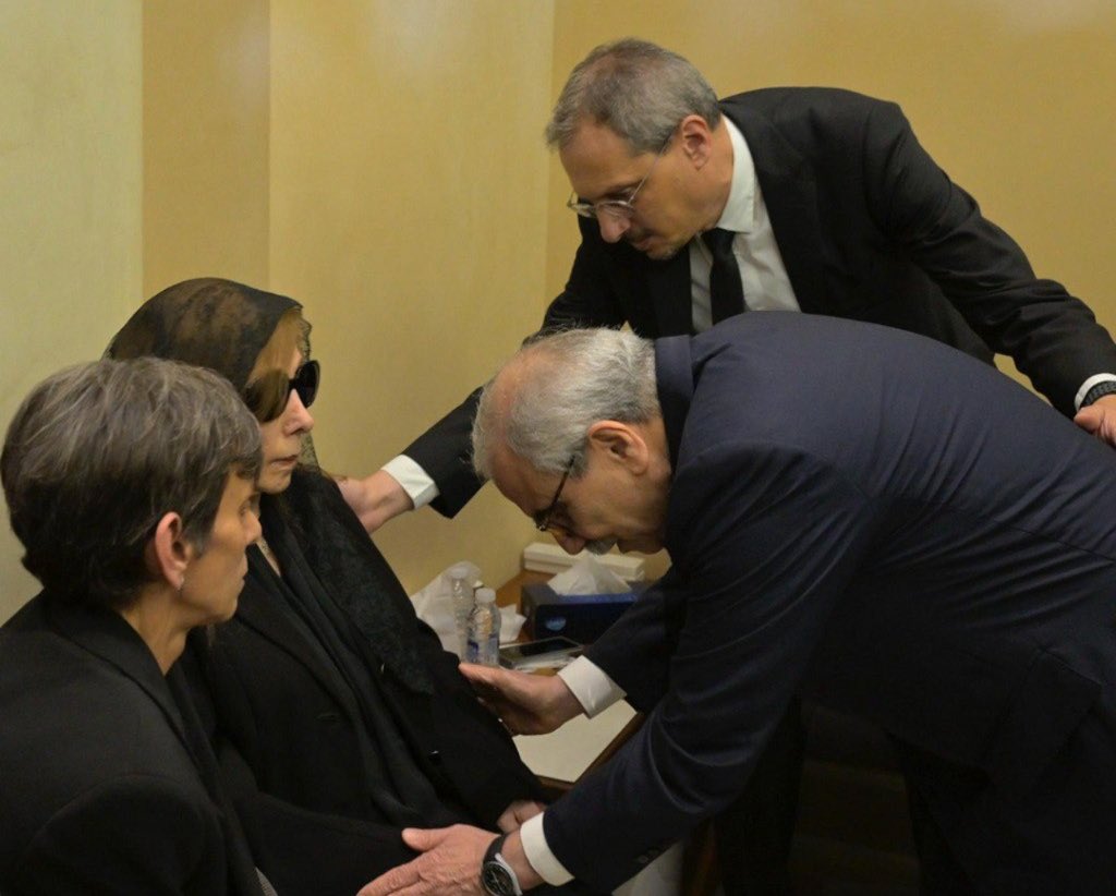 beirutwire's tweet image. Prime Minister Nawaf Salam awarded the late Ziad Rahbani the National Order of the Cedar at the rank of Commander, on behalf of President General Joseph Aoun.
