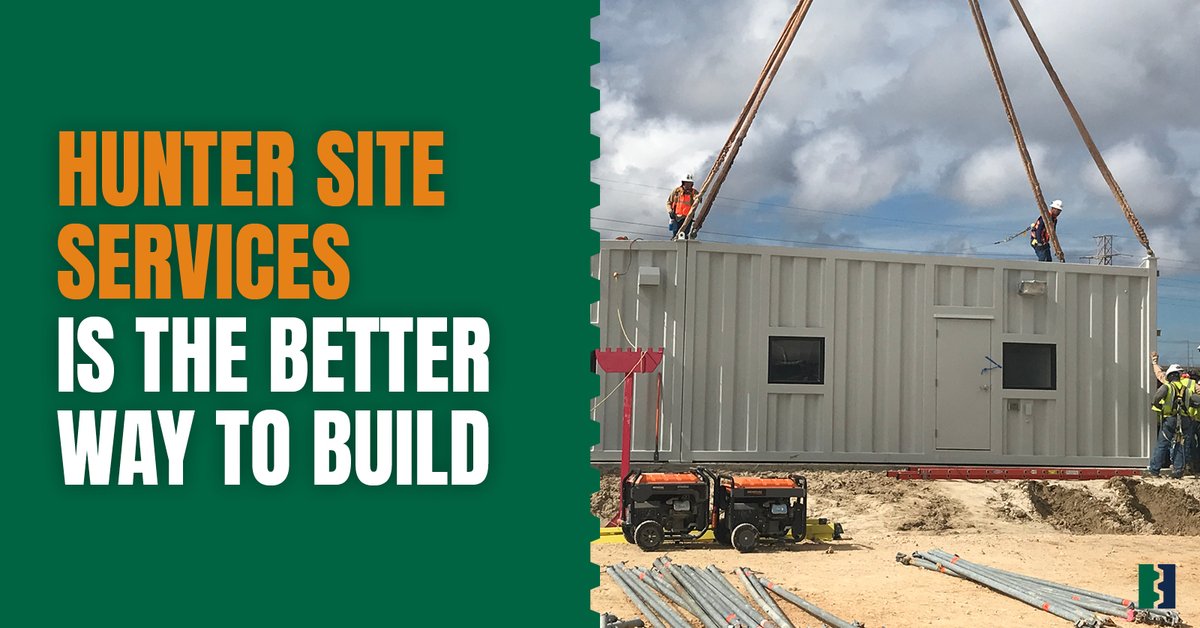 From initial site prep to building assembly, installation and commissioning — and maintenance support long after the fact, too — Hunter Site Services offers support on every front.
#IndustrialConstruction #SiteServices 
bit.ly/3ytQW0z