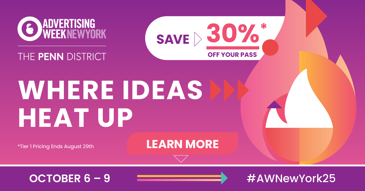 🔥 30% Off Tier 1 Passes = Our Best Deal of the Year 🔥
What's happening: 
🎮 The Gaming Summit
📸 The Creator Experience
🎤 Execs from Formula 1, e.l.f. Beauty, Manscaped &amp; more

Prices rise Aug 29—lock in your AWNewYork pass now:
➡️ bit.ly/4kWOwJZ