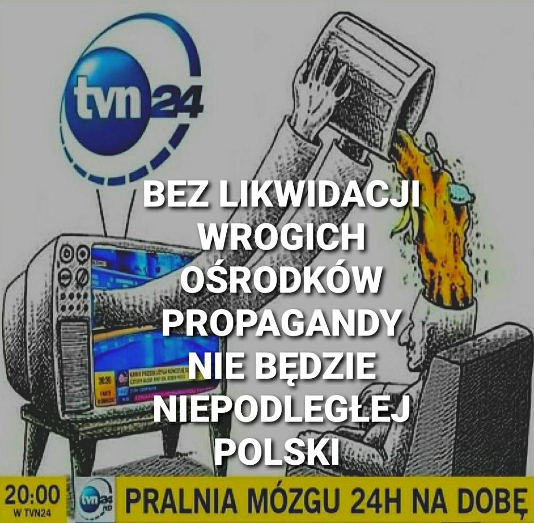 Cogito1918's tweet image. Choćbyśmy mieli milion czołgów i bombę atomową, nigdy nie obronimy naszej niepodległości, jeżeli większość mediów będą stanowiły ośrodki wrogiej propagandy, siejące nienawiść do własnego kraju. Dla niepodległej Polski konieczna jest więc likwidacja wszystkich antypolskich mediów.