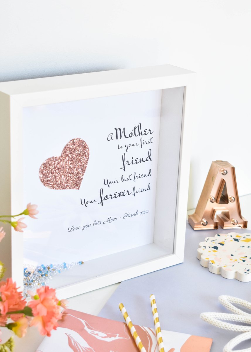 A Mother is your first friend    Your best friend    Your forever friend

I just adore this verse. Do you?

You can choose the version of Mum, Mommy, Mummy, Mamma etc that you want for the top. Or you can have it to anyone, maybe a Dad, Auntie, Sister!

sweetpea-treacle.co.uk/product/a-moth…