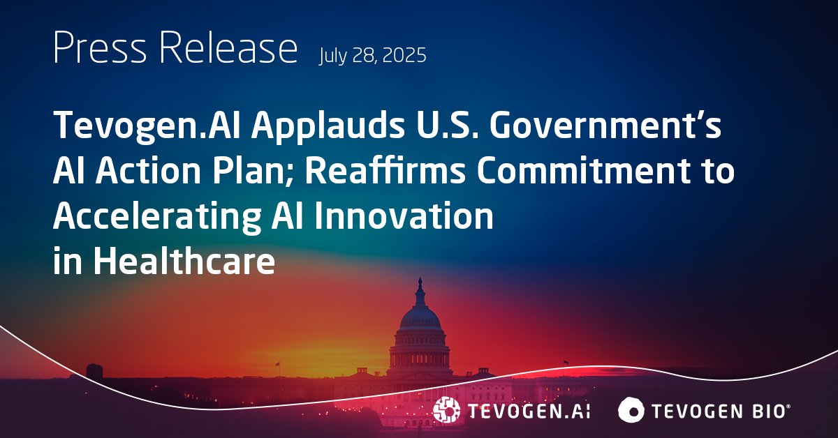 📰 𝐏𝐫𝐞𝐬𝐬 𝐑𝐞𝐥𝐞𝐚𝐬𝐞: globenewswire.com/news-release/2…

“As a mission-driven innovator, Tevogen.AI believes that AI has the potential to significantly reduce the cost and time required to bring life-saving treatments to patients in need,” said Ryan Saadi, MD, MPH,