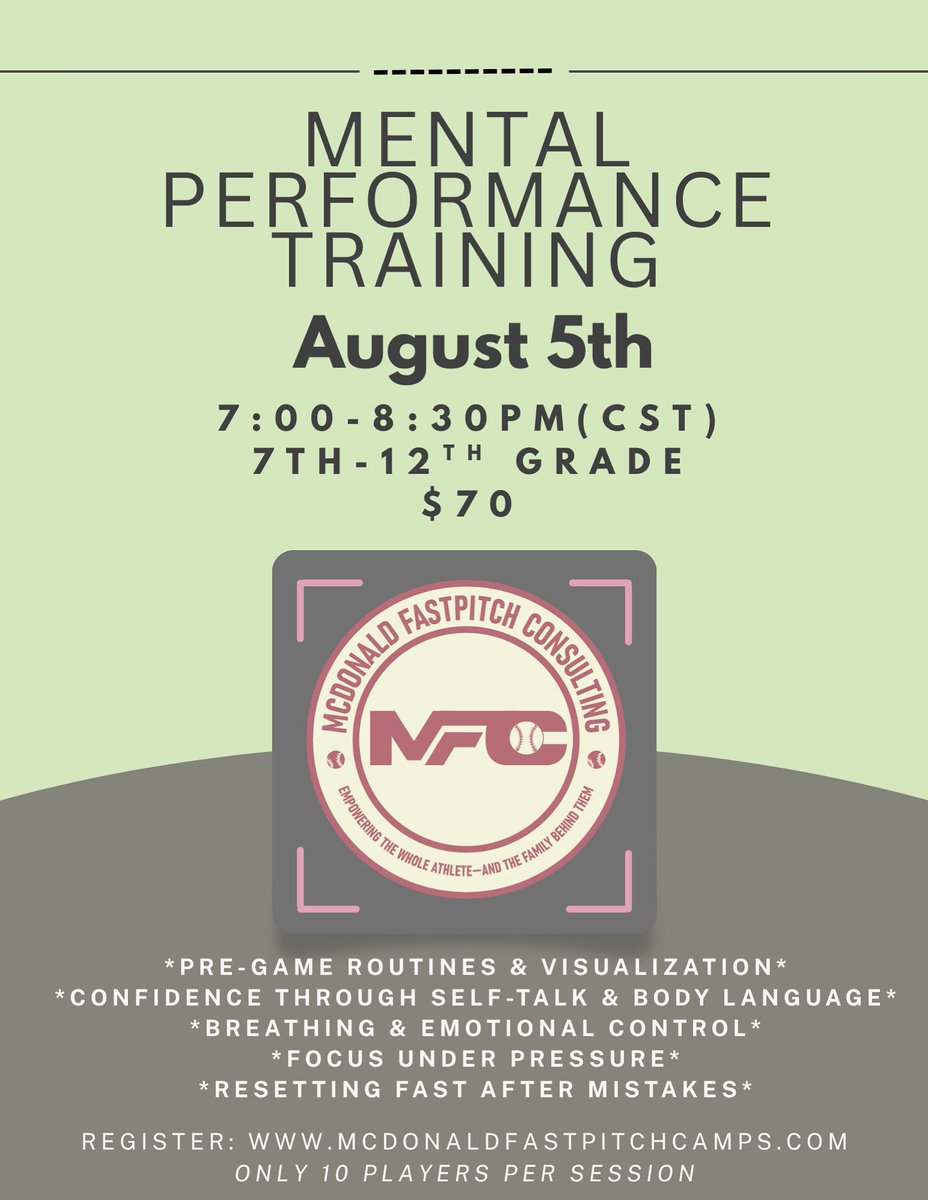 If you’re serious about developing your mental performance, I offer opportunities designed to help you grow—both in competition and in life. (Trainings are ONLINE!)