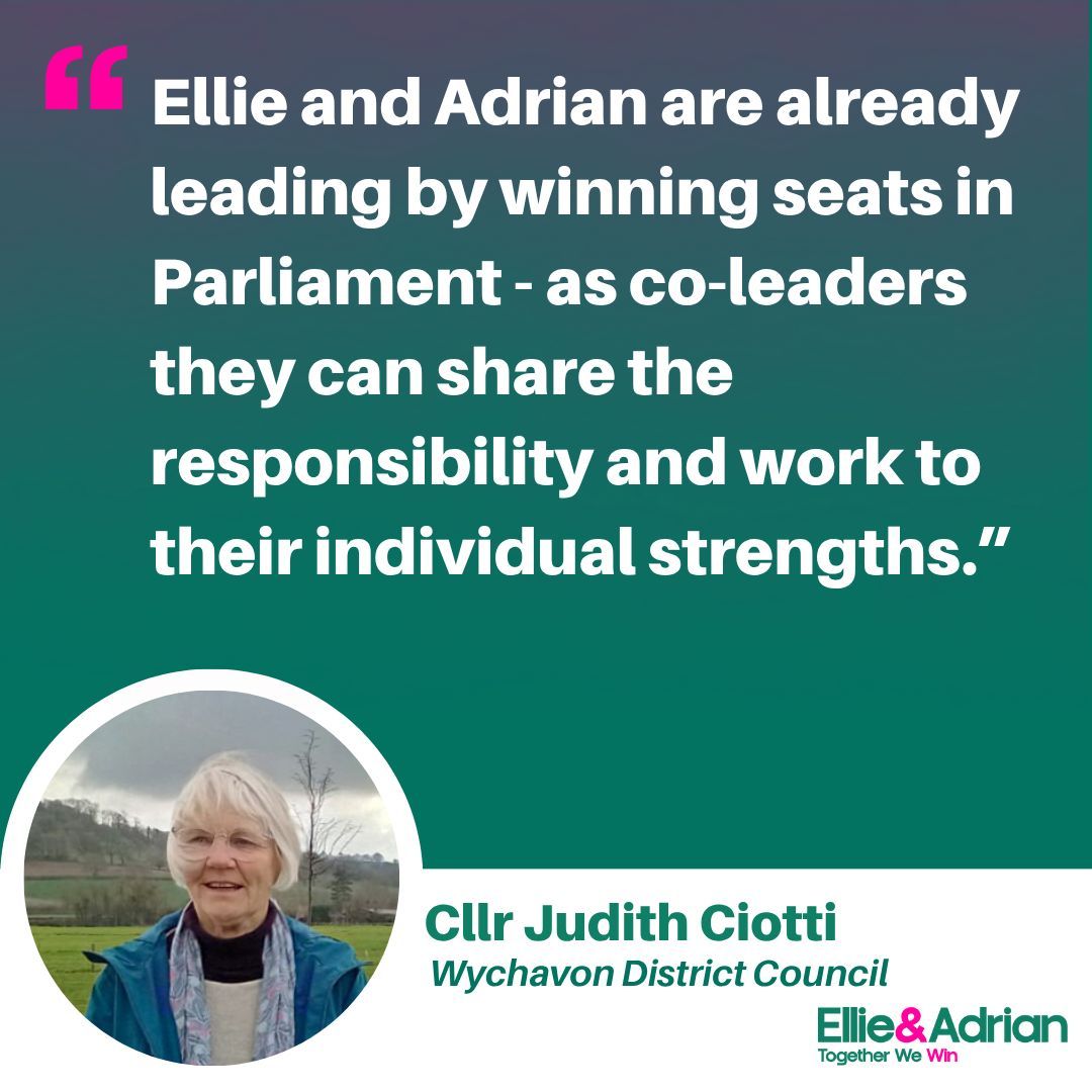 Thank you Judith! 

Vote for Ellie and Adrian on the 1st August: ellie-adrian-2025.org/support-us 

#TogetherWeWin