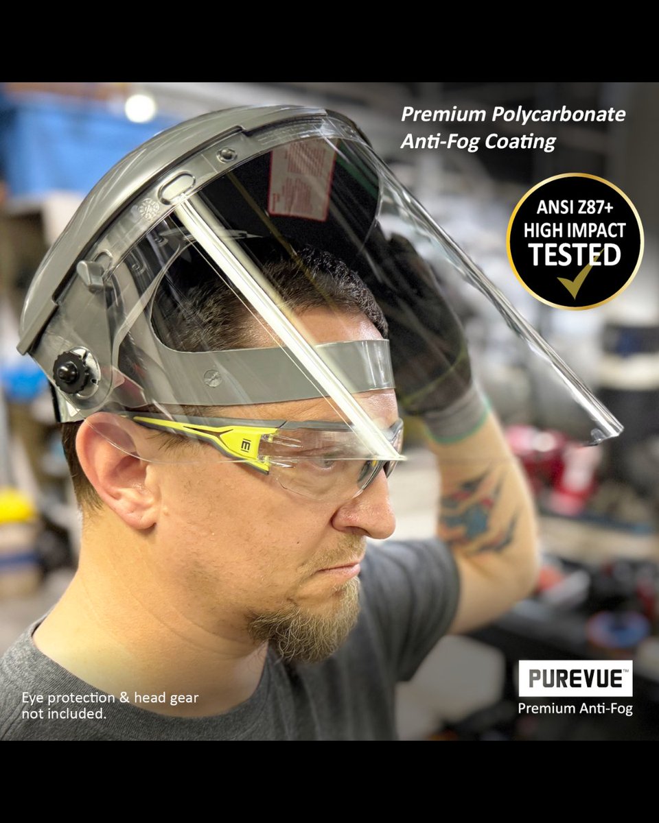 MagidGlove's tweet image. Meet the Magid® CX40 Clear Face Shield delivering clarity, comfort &amp;amp; protection that works as hard as you do.
✔️ Anti-fog PureVue™ coating
✔️ Universal fit
✔️ Full-face coverage
✔️ ANSI Z87+ impact rated
🔗 hubs.ly/Q03xjWm_0
#FaceShield #PPE #WorkSafe