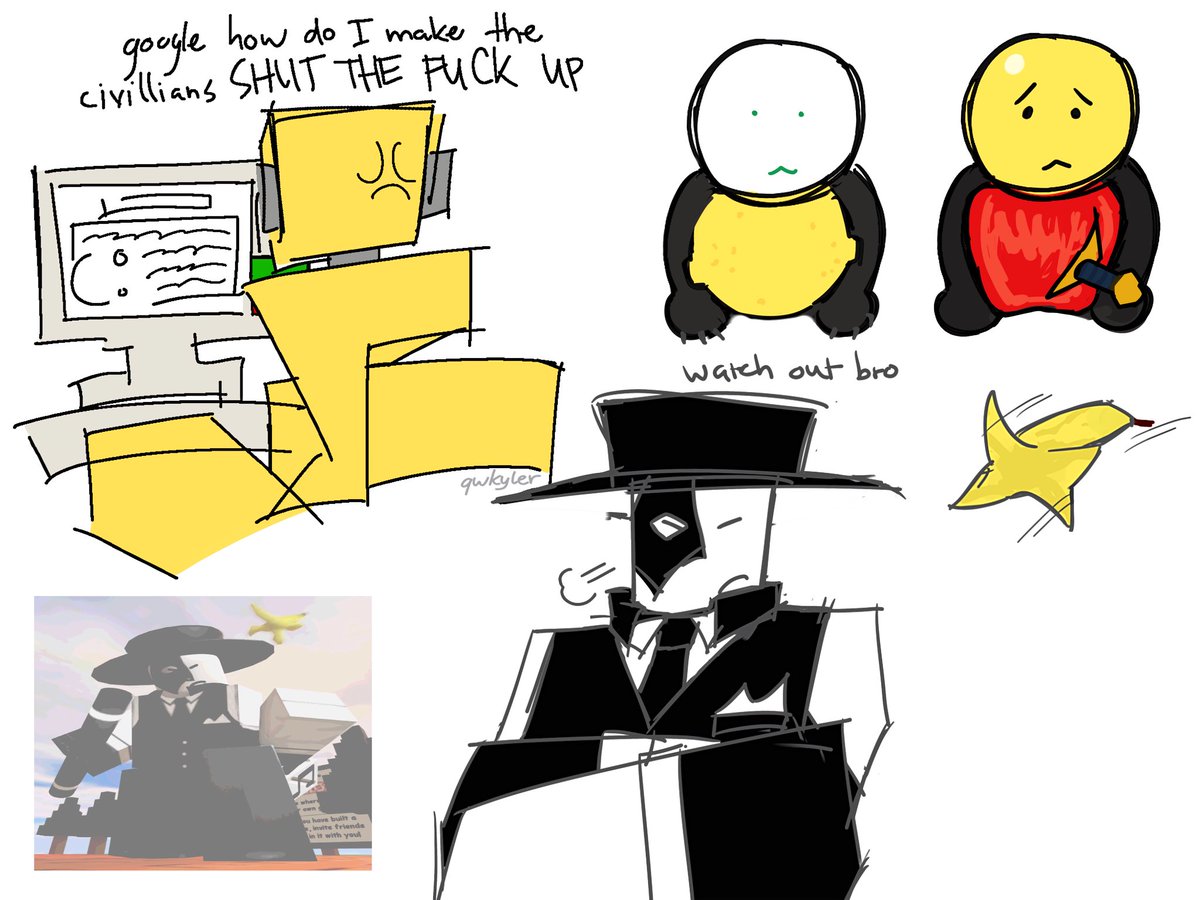 qwkyler's tweet image. doodles #dieofdeath