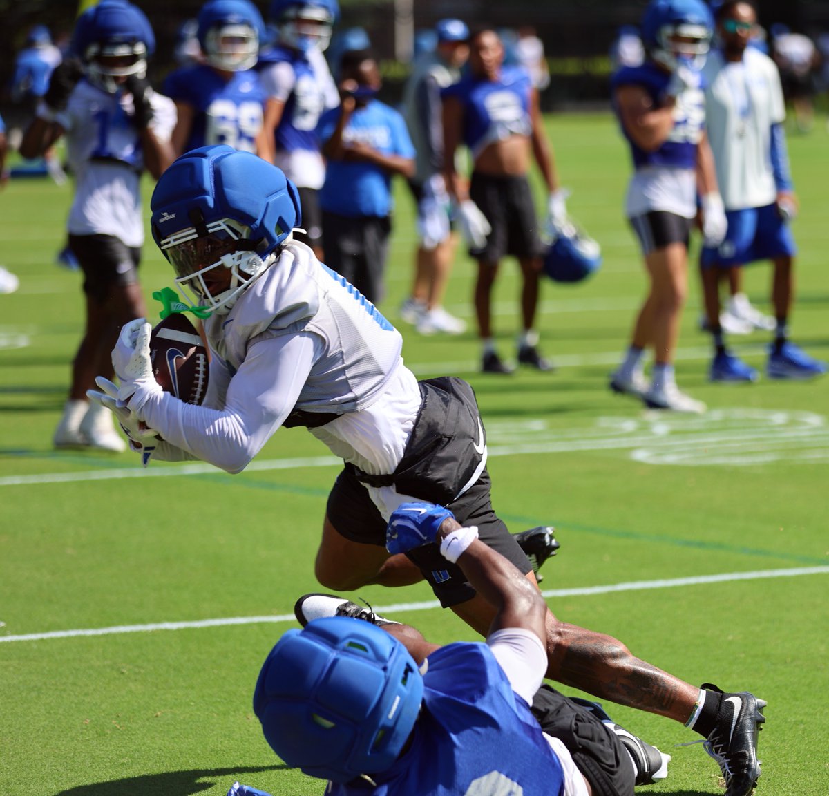 Wayne Bumpass (@waynebumpass) on Twitter photo Still processing how did Chandler Rivers pick off this pass this morning during camp? Still processing how did Chandler Rivers pick off this pass this morning during camp?