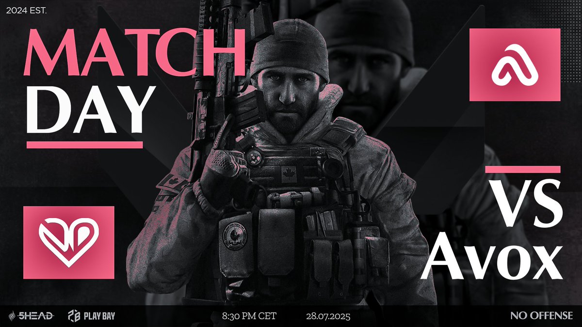 NO Offense (@nofatw) on Twitter photo 🏆MATCHDAY UB R2 <a href="/EMS_R6/">EUROPEAN MASTERS SERIES</a>🏆
Voller Fokus liegt auf heute, wir wollen ja im schließlich im Upperbracket bleiben.😉
🆚 <a href="/Esport_Avox/">AVOX ESPORT</a>
⏲️ 20:30 Uhr
Wie folgt regeln wir das auf dem Feld:
🎮 <a href="/TimDelRey_/">Tim 💥</a>
🎮 <a href="/CoDaftKODAK/">CoDaft</a>
🎮 <a href="/xPryzeZz/">xPryzeZz | NOF</a>
🎮 <a href="/_Gold28/">One-Eyed Bandit</a>
🎮 <a href="/FreddyJii/">Freddy</a> 🏆MATCHDAY UB R2 <a href="/EMS_R6/">EUROPEAN MASTERS SERIES</a>🏆
Voller Fokus liegt auf heute, wir wollen ja im schließlich im Upperbracket bleiben.😉
🆚 <a href="/Esport_Avox/">AVOX ESPORT</a>
⏲️ 20:30 Uhr
Wie folgt regeln wir das auf dem Feld:
🎮 <a href="/TimDelRey_/">Tim 💥</a>
🎮 <a href="/CoDaftKODAK/">CoDaft</a>
🎮 <a href="/xPryzeZz/">xPryzeZz | NOF</a>
🎮 <a href="/_Gold28/">One-Eyed Bandit</a>
🎮 <a href="/FreddyJii/">Freddy</a>