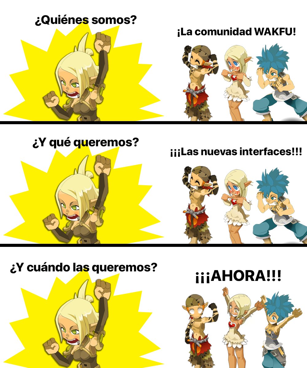 🤯 ¿Otra vez nuevas interfaces en #WAKFU?

🤩 Descubre ya en el juego las nuevas interfaces HUD en combate y fuera de combate. Atención, hay riesgo de quedarse boquiabierto...