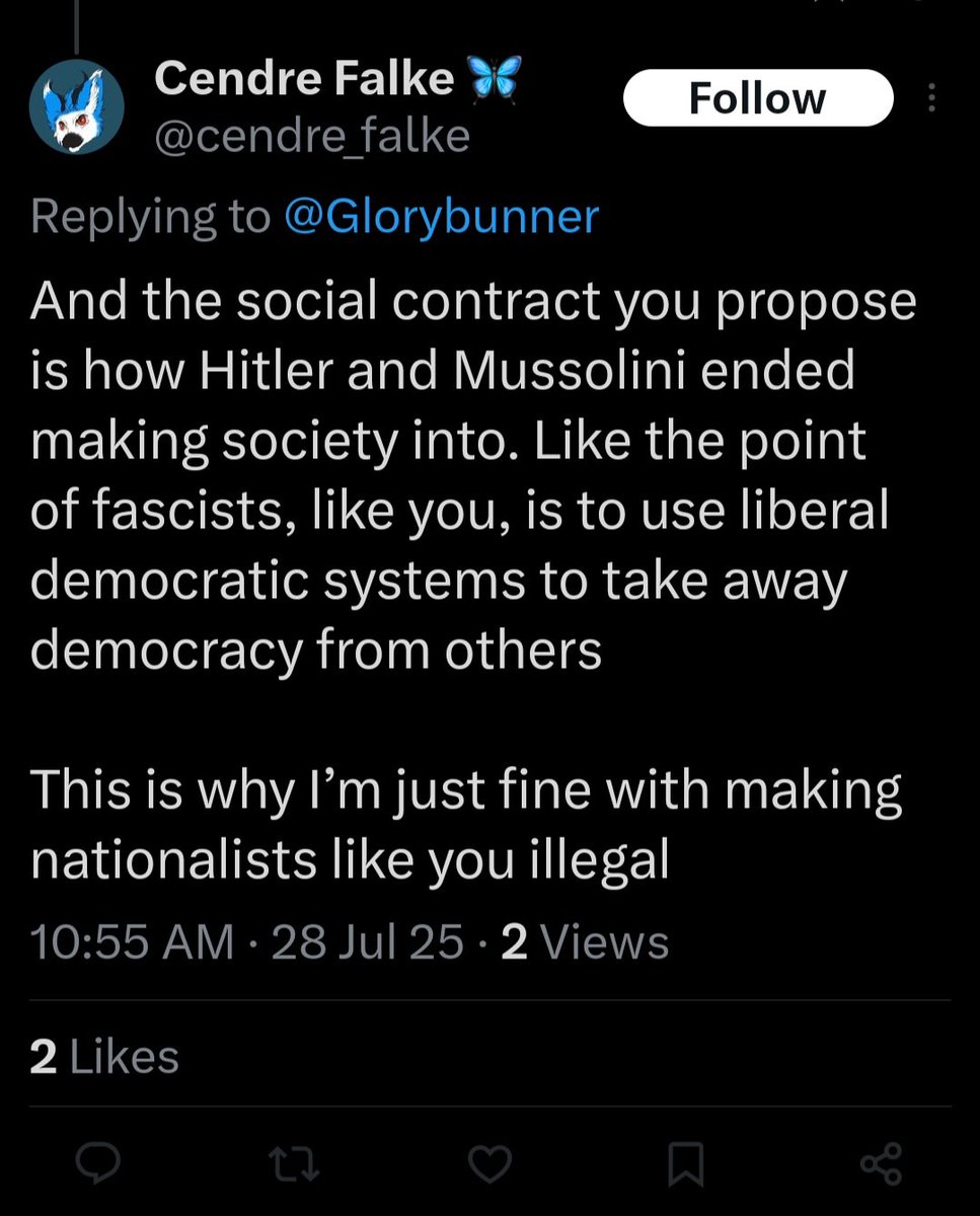 &gt; Calls me a fascist for pointing out making protestors into a protected class easily makes black-shirts

&gt; Descends into full schizo authoritarian monologuing over eliminating me

Lmao are you for real dude?