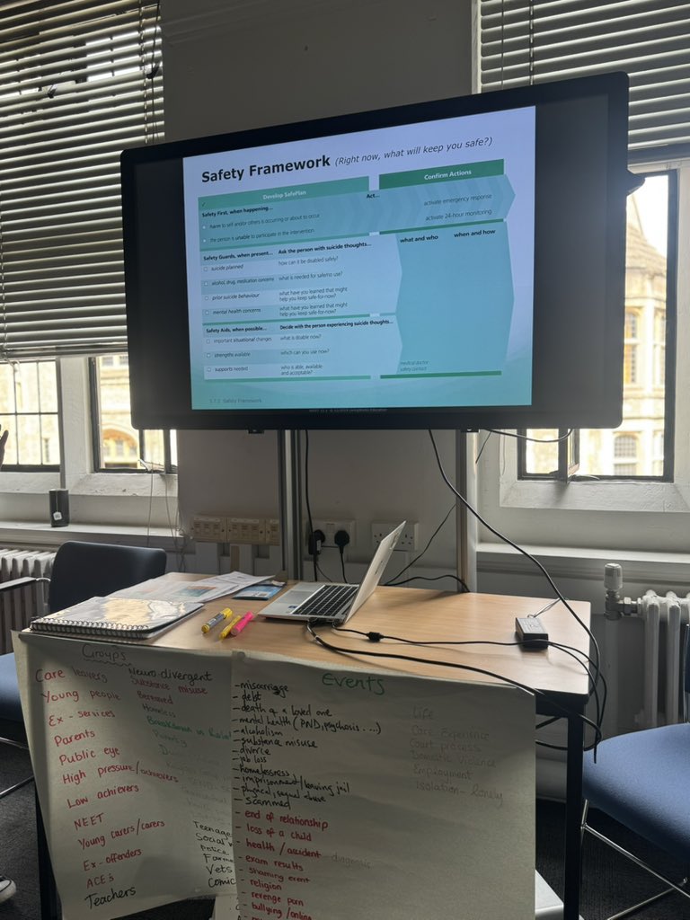 MitchellMGumbo's tweet image. 2-Day Training on “Prevention of Young People Suicide” | Winchester
Grateful for the opportunity to attend this important training in the historic city of Winchester.
I’m hoping to strengthen my skills in supporting young people who experience suicidal thoughts. So often,…