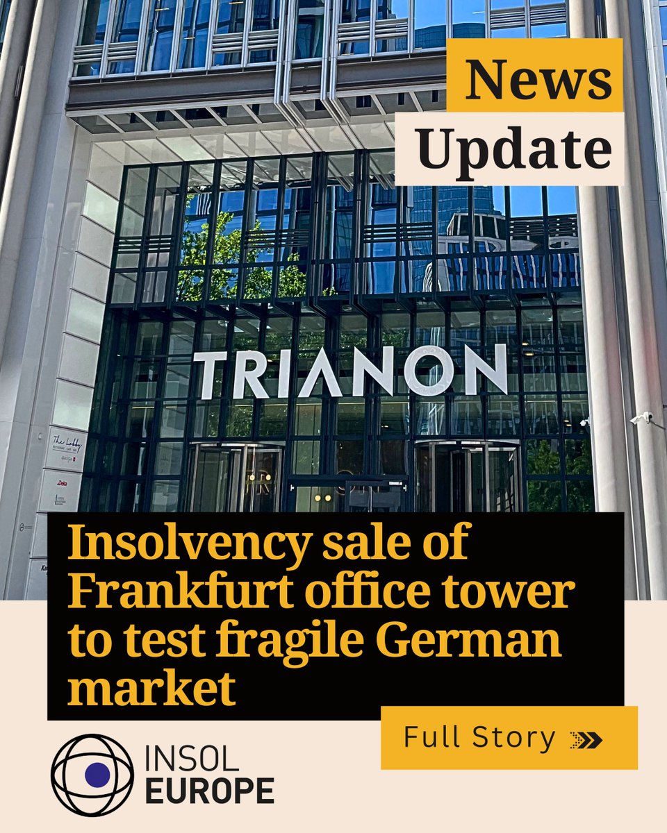 The sale is seen as a key indicator for Germany’s fragile commercial real estate market.
Read more at ET Realty, from The Economic Times: 
➡️ loom.ly/n_AhEKY

#INSOLEurope #InsolvencyProfessional #InsolvencyNews #InsolvencyPartners