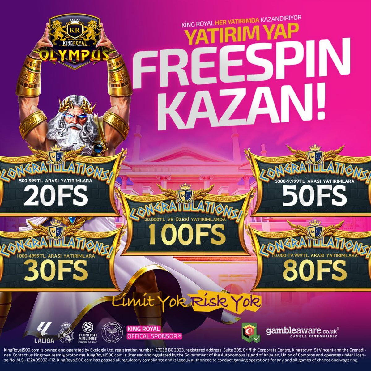 Kingroyal'de yatırım yaptıkça freespin kazanmanın keyfini çıkarın! 🎰

⚡️Kingroyal'de freespine doyacaksınız, her yatırım kazandırıyor! ⚡️

⚡️Şimdi yatırım yapın, bedava freespinlerle şansınızı artırın! 
🔗 Güncel giriş: t.ly/kingroyaltwt