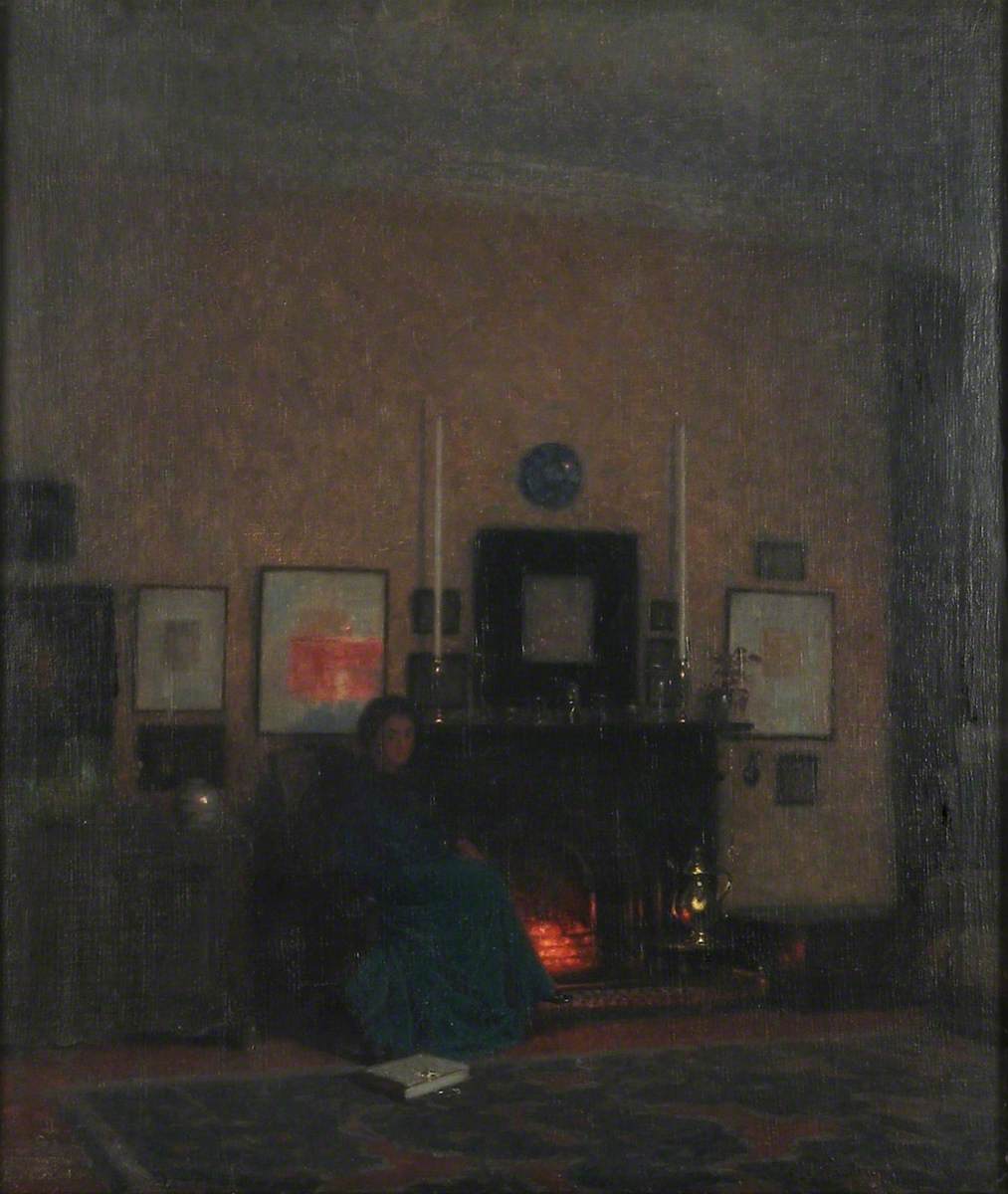 AnaLolaNeva's tweet image. James Hamilton Hay (1874–1916) 
&quot;The long room, Audlem&quot;, 1910