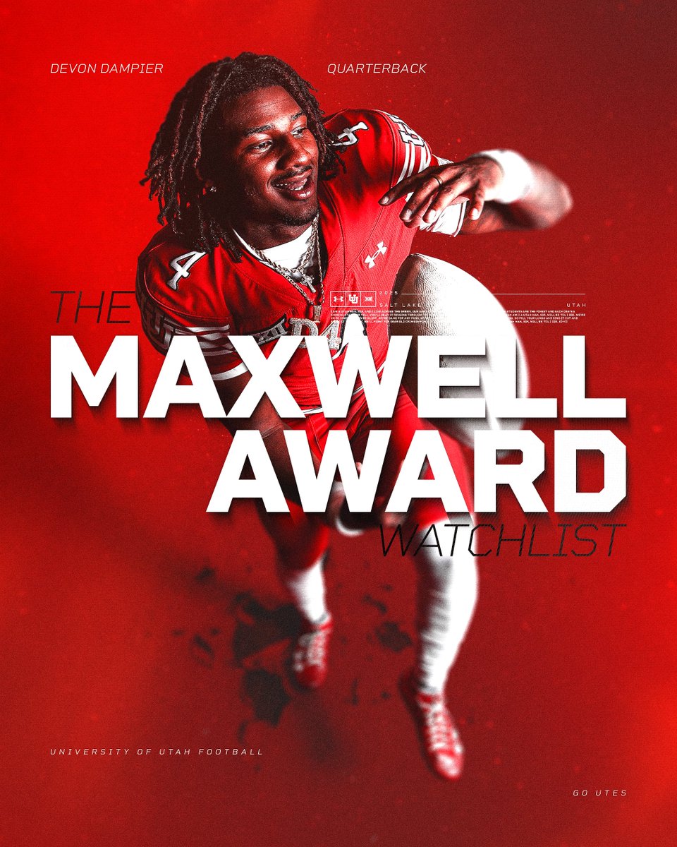 Utah Football (@utah_football) on Twitter photo โTis the ๐๐ซ๐๐ฌ๐๐๐ฌ๐จ๐ง ๐
<a href="/Devonddampier/">Devon Dampier</a> has made the ๐๐๐๐ ๐๐๐ฑ๐ฐ๐๐ฅ๐ฅ ๐๐ฐ๐๐ซ๐ ๐๐๐ญ๐๐ก๐ฅ๐ข๐ฌ๐ญ! This award is presented annually to the most outstanding player in college football!
๐ฐ: utahutes.com/news/2025/7/28โฆ
#GoUtes โTis the ๐๐ซ๐๐ฌ๐๐๐ฌ๐จ๐ง ๐
<a href="/Devonddampier/">Devon Dampier</a> has made the ๐๐๐๐ ๐๐๐ฑ๐ฐ๐๐ฅ๐ฅ ๐๐ฐ๐๐ซ๐ ๐๐๐ญ๐๐ก๐ฅ๐ข๐ฌ๐ญ! This award is presented annually to the most outstanding player in college football!
๐ฐ: utahutes.com/news/2025/7/28โฆ
#GoUtes