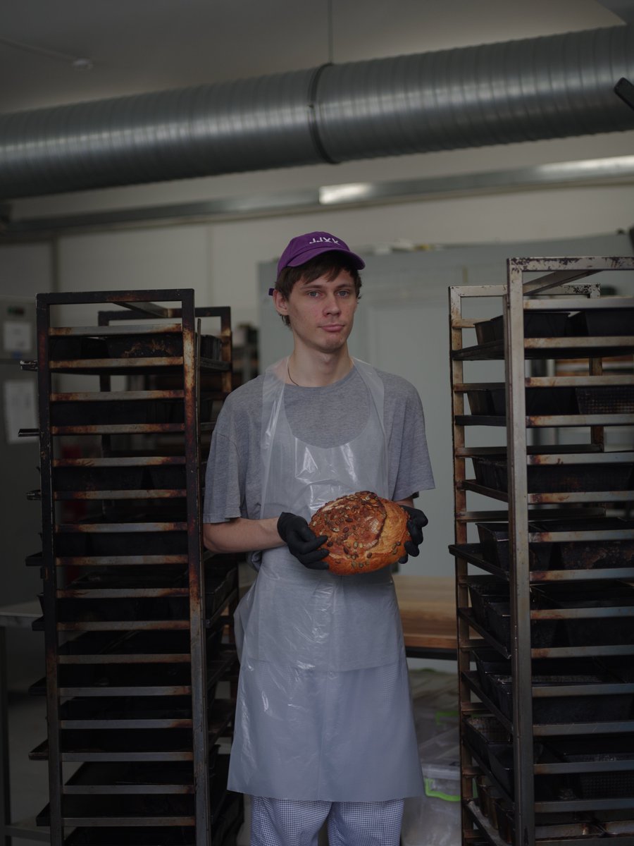 GoodBreadKyiv's tweet photo. He's Roma. A displaced baker with a disability, turning flour into pure hope at Good Bread. His bread reaches tens of thousands in frontline areas, including nearly occupied Kostyantynivka in Donetsk Aread. It's a lifeline. It's a message: "You are not forgotten. You are strong."

This isn't just food. It's an act of resilience. Join us. Your donation fuels this mission.

Help us bake life. Donate now!    https://t.co/eJMf6QCucP