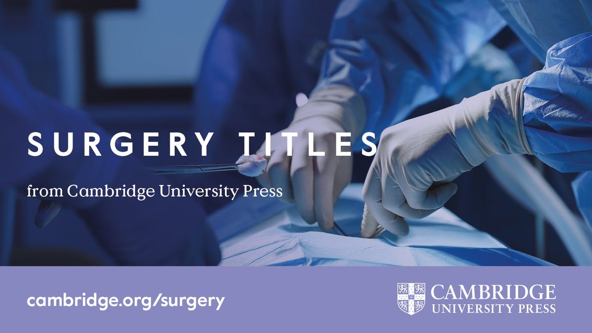 Explore our list of medical titles on #surgery at cup.org/3D0htEw