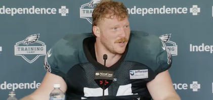 Cory_Nidoh's tweet image. Cam Jurgens on training camp stats:
" I don't really count any of the practices without pads. It's not football. 7 on 7's don't matter. Stop tweeting about stats, they don't matter."
#Eagles